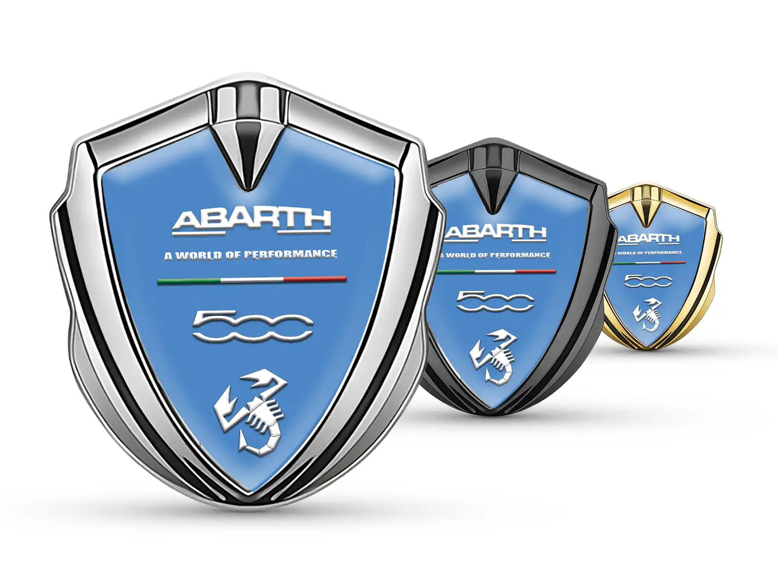 Fiat Abarth Insignia Autoadhesiva Afinada Estilo Lustrosa Cima